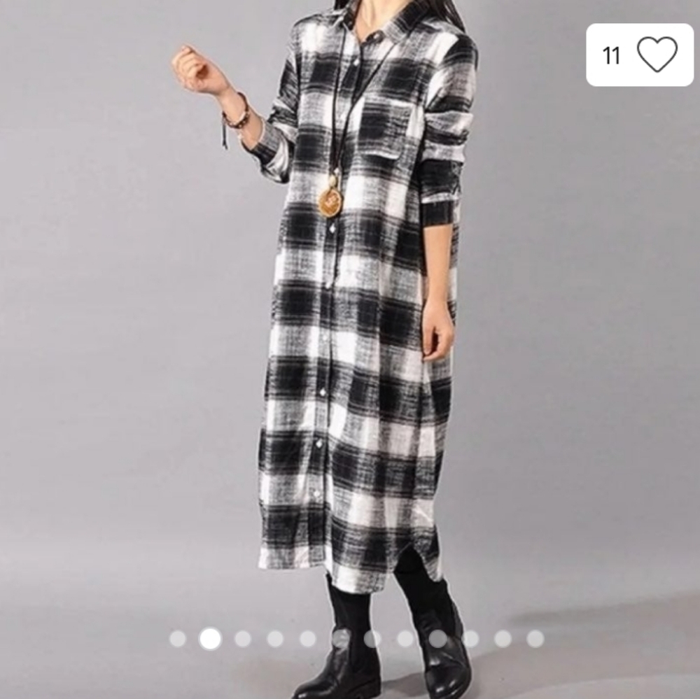 Zanzea Collection Plaid Shirtdress Sz 4X